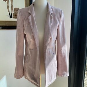 Herringbone Fabric Lightweight Blazer
